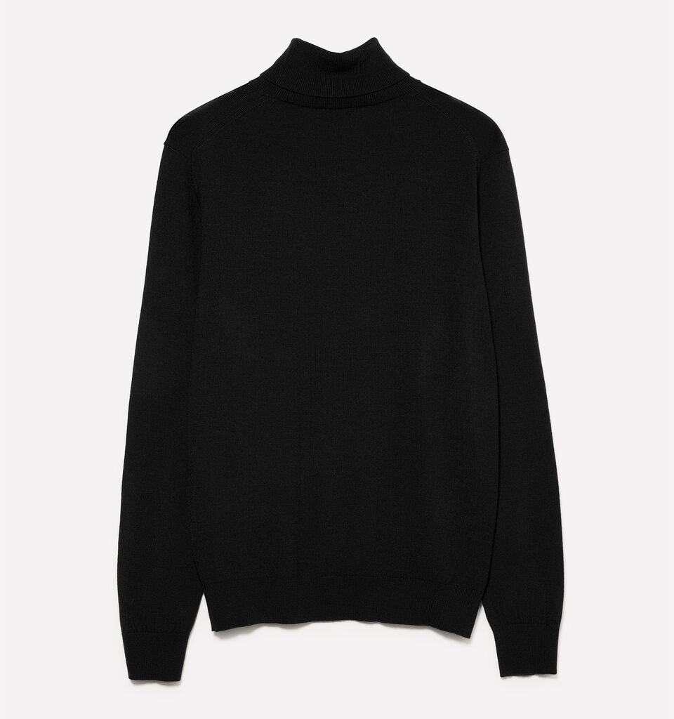 Μπλούζα μαύρη με ψηλό γιακά - μπλούζες ζιβάγκο ανδρικές - Μαυρο | Sisley image number 2